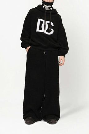Dolce & Gabbana towelling logo-patch hoodie