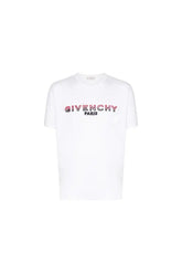 Givenchy White flocked logo T-shirt