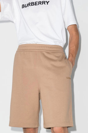 Burberry logo-print cotton track shorts