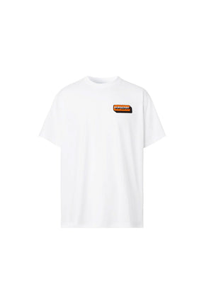 Burberry Logo Appliqué Cotton Oversized T-shirt