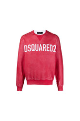 DSQUARED2 Pale Red Logo Print Sweatshirt