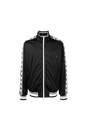 Dolce & Gabbana logo panel bomber jacket
