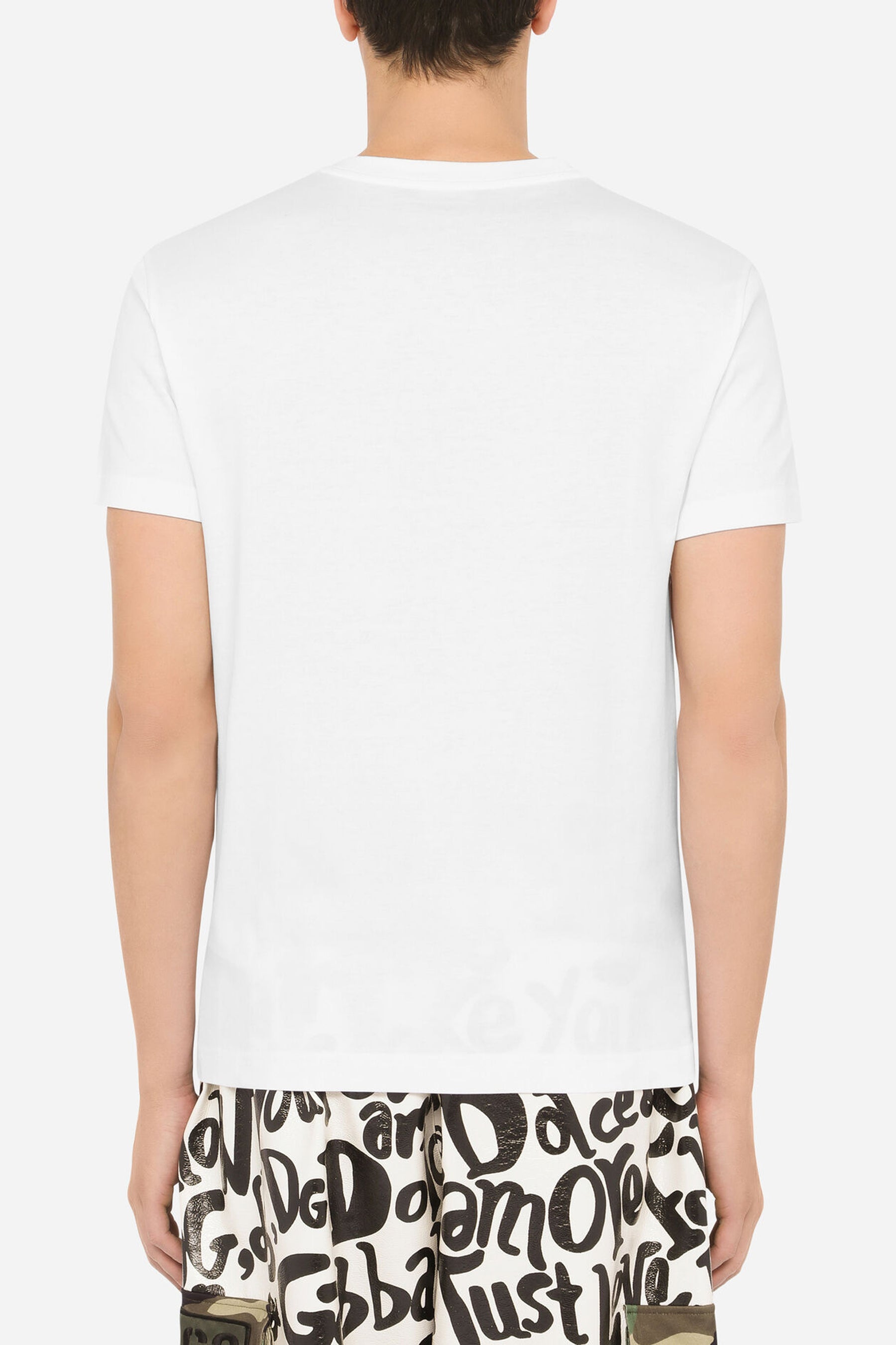 Dolce & Gabbana DG logo print white T-shirt