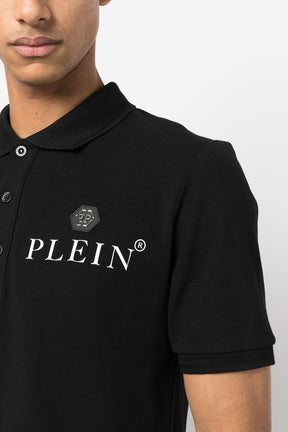 Philipp Plein logo-plaque polo shirt