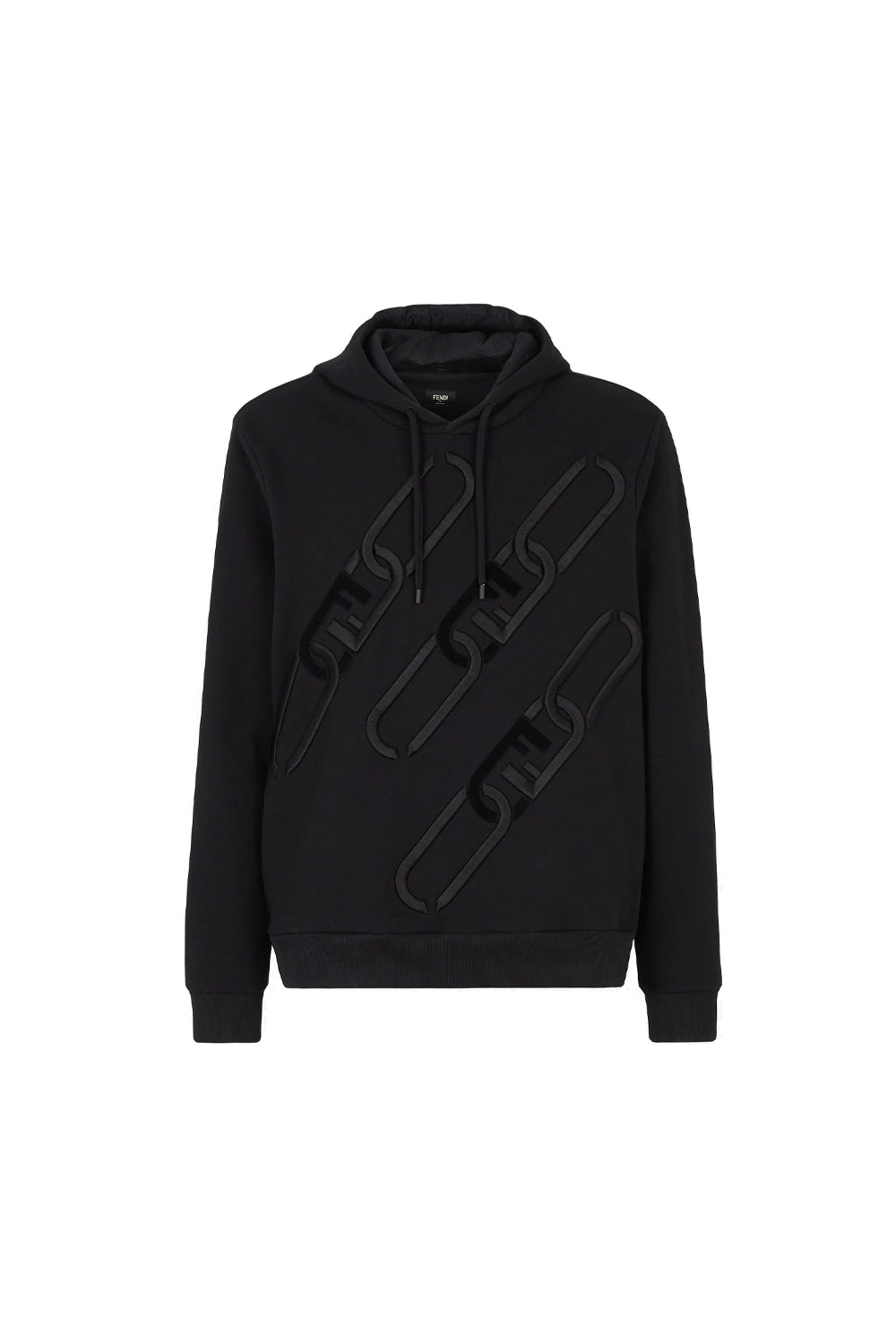 Fendi Black jersey hoodie