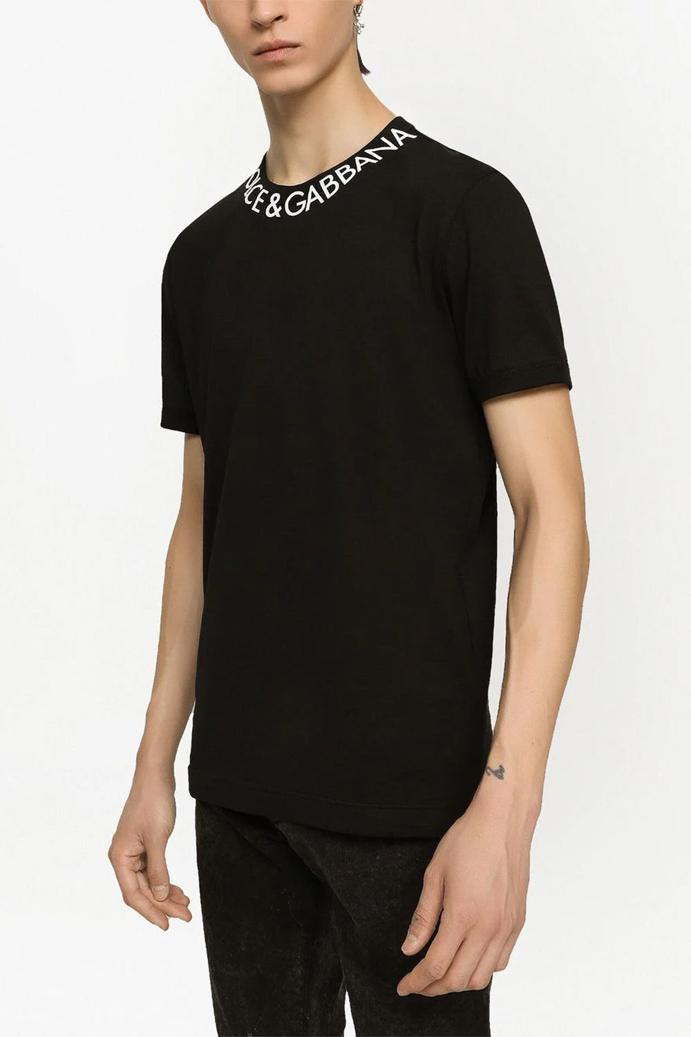 Dolce & Gabbana logo-print neckline T-shirt