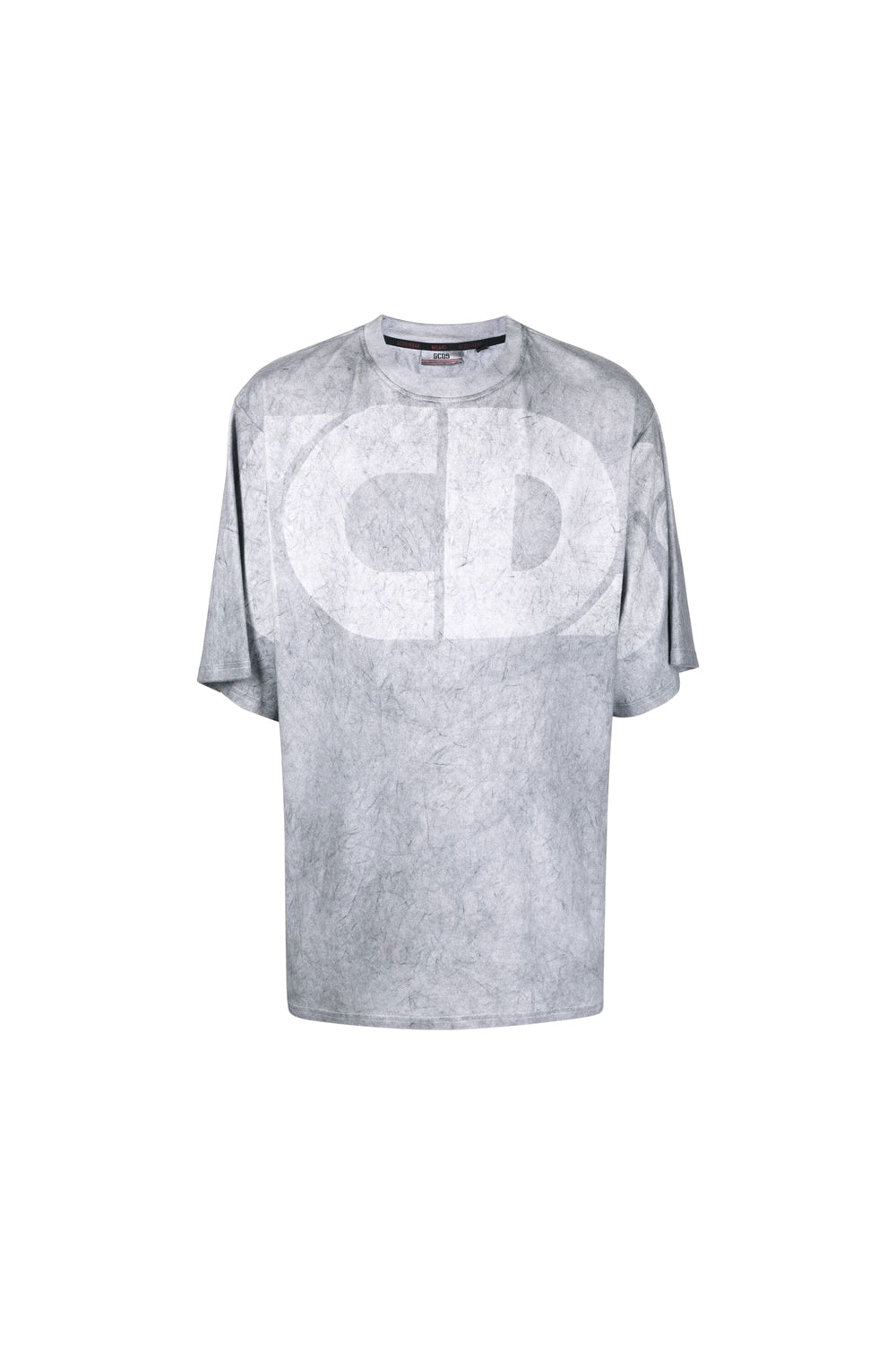 Gcds distressed effect logo print cotton T-shirt