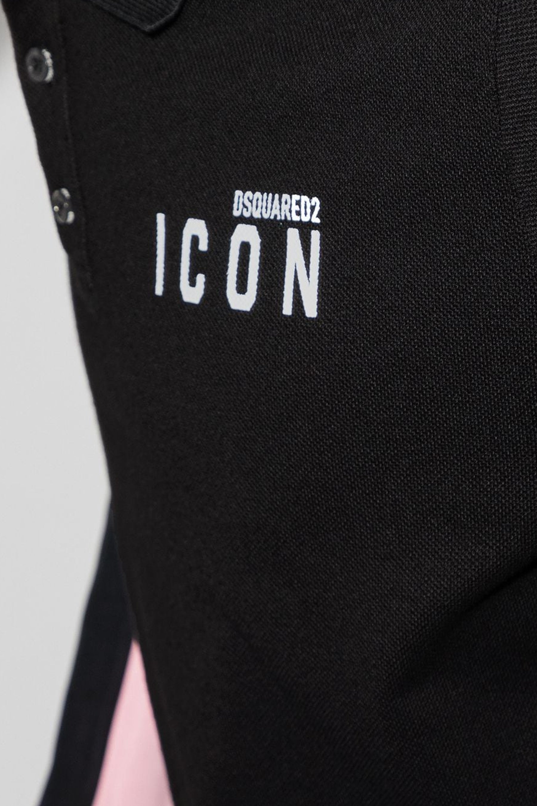 Dsquared2 Icon-print black polo shirt