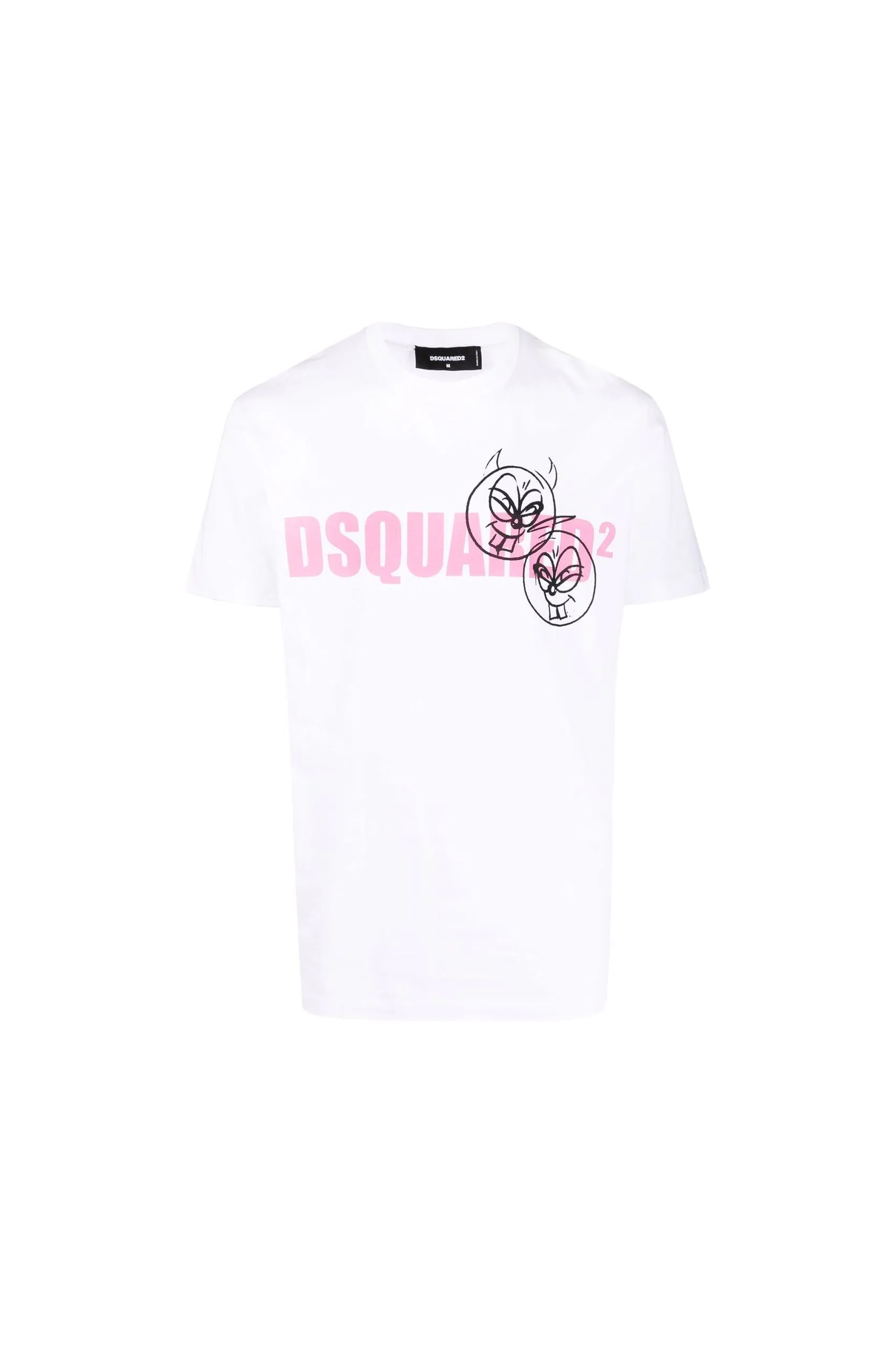 Dsquared2 logo-print cotton White T-shirt