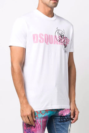 Dsquared2 logo-print cotton White T-shirt