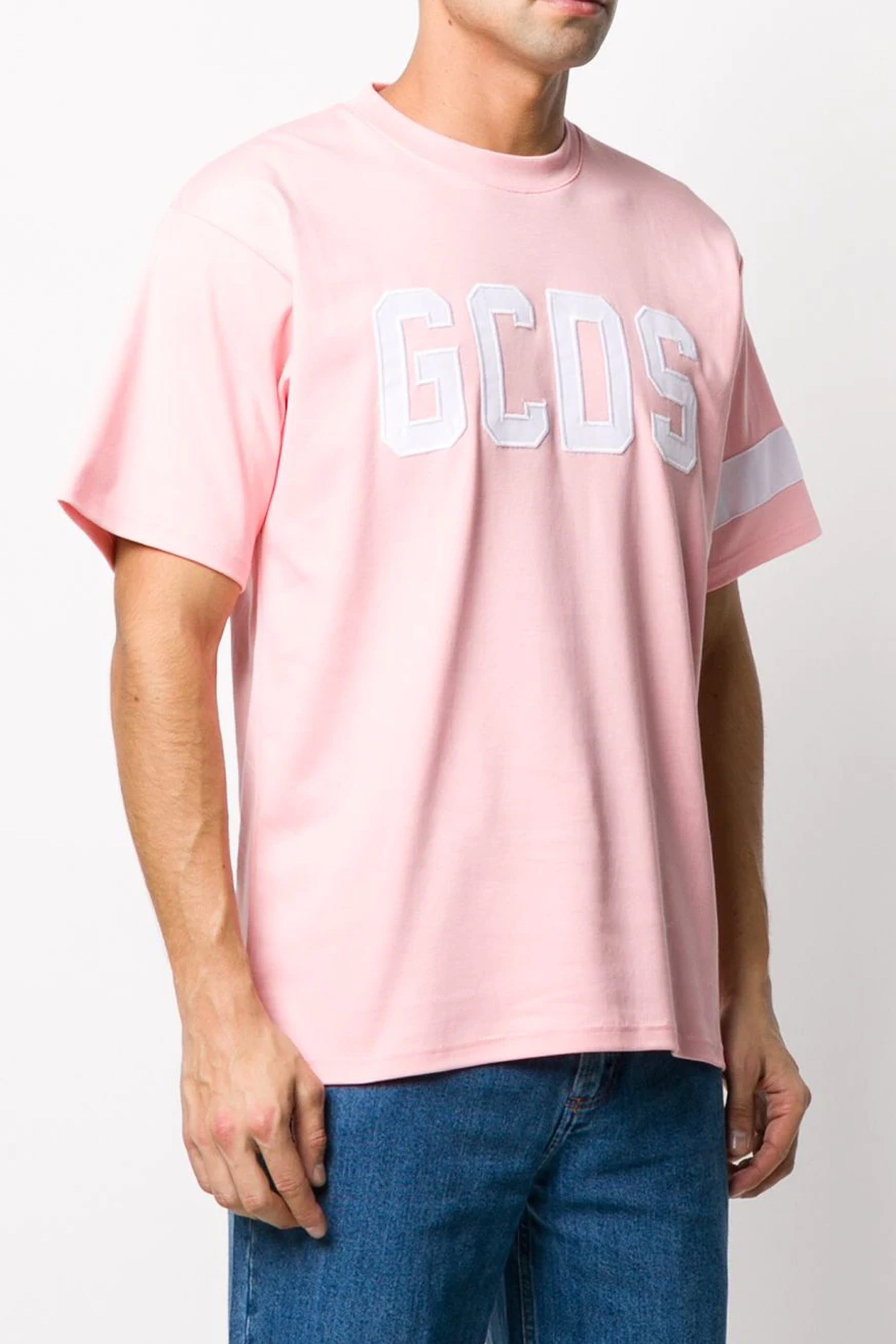 Gcds embroidered logo round neck T-shirt