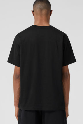 Burberry Horseferry Print Cotton Oversized T-shirt black