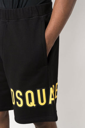 Dsquared2 logo-print cotton shorts