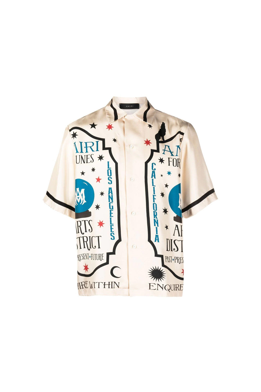 AMIRI graphic-print silk shirt