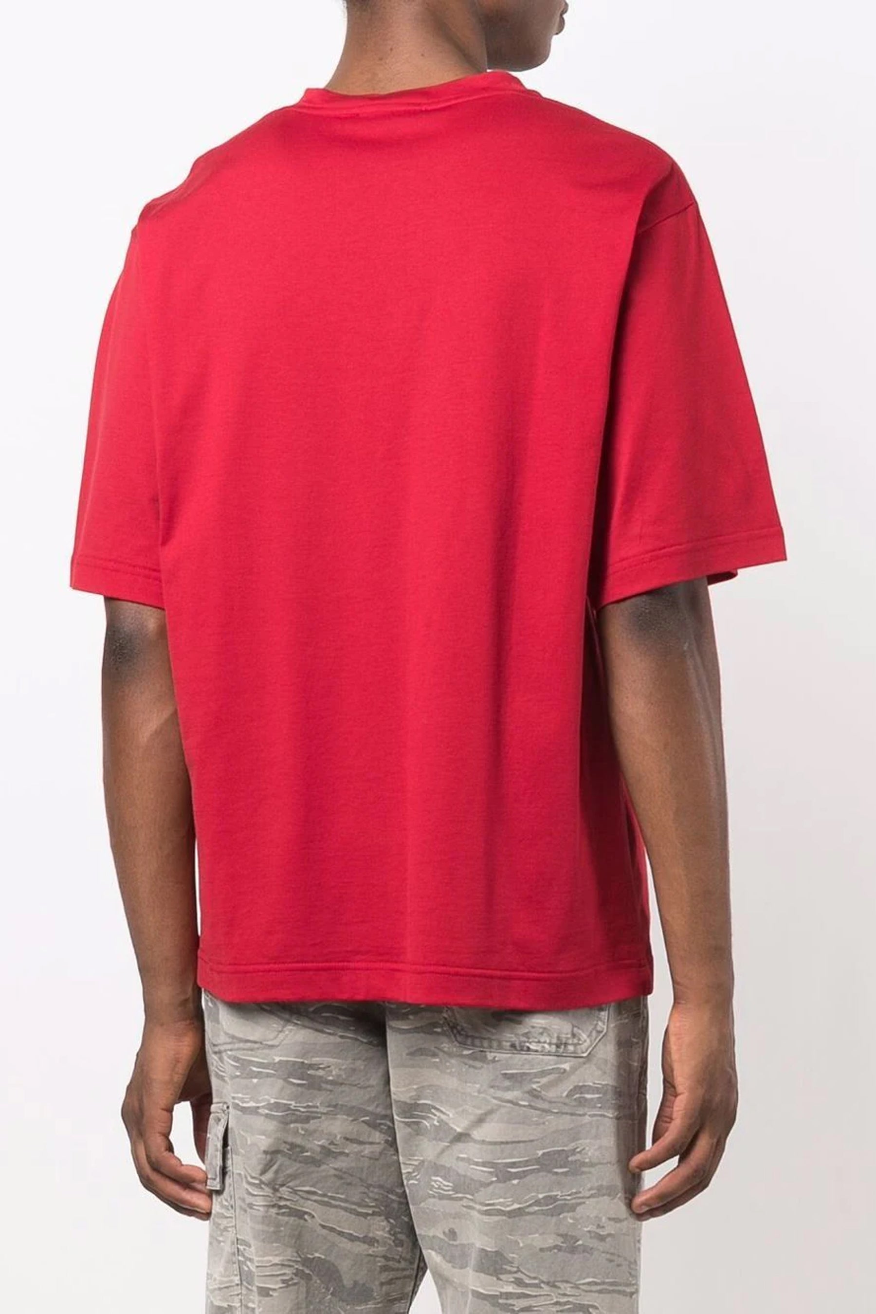 Dolce & Gabbana logo-embossed Red cotton T-shirt