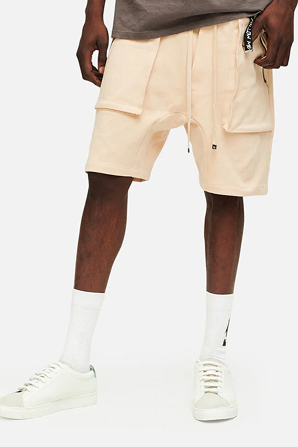 AINKER Cream Short Cargo Pants