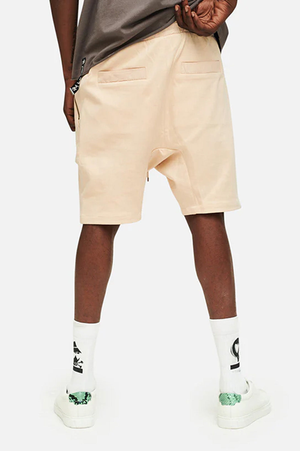 AINKER Cream Short Cargo Pants