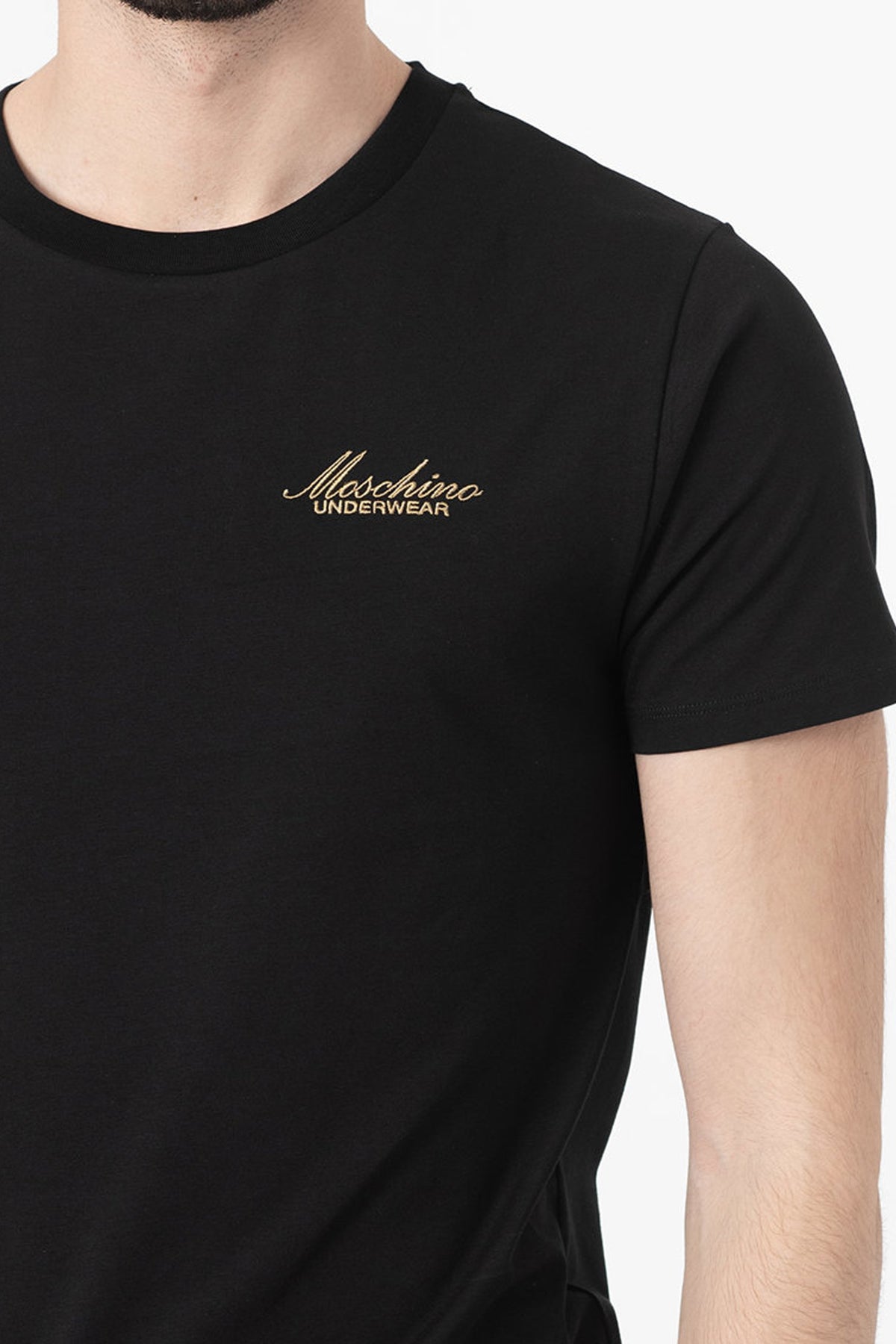 Moschino T-shirt logo gold