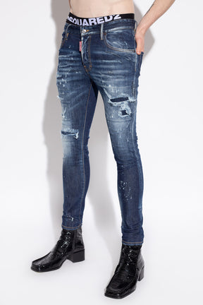 Dsquared2 Navy ‘Super Twinky’ distressed jeans