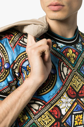 Dolce & Gabbana King's Age printed stretch cotton T-shirt