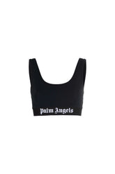 Palm Angels logo print sports bra