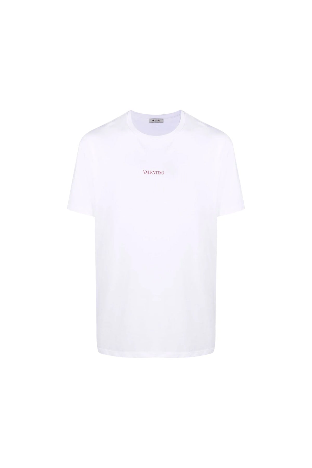 Valentino White Red-Logo T-Shirt