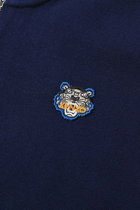 KENZO TIGER ZIP KNIT CARDIGAN