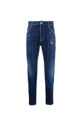 Dsquared2 Denim Blue Cotton-blend Jeans