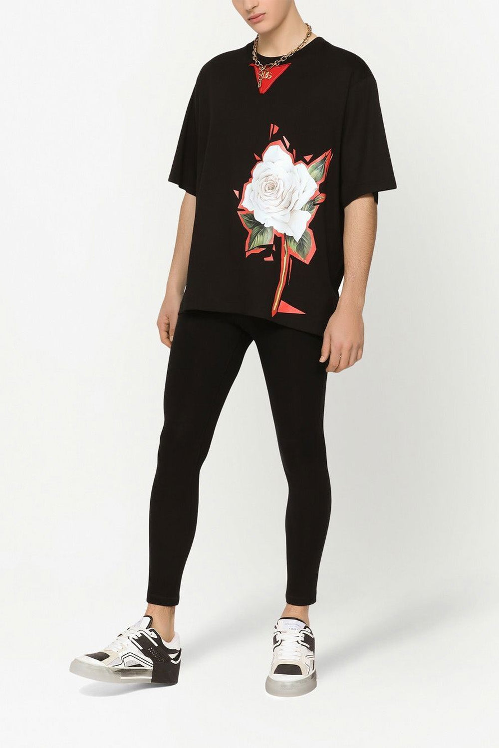 Dolce & Gabbana floral-print cotton T-shirt