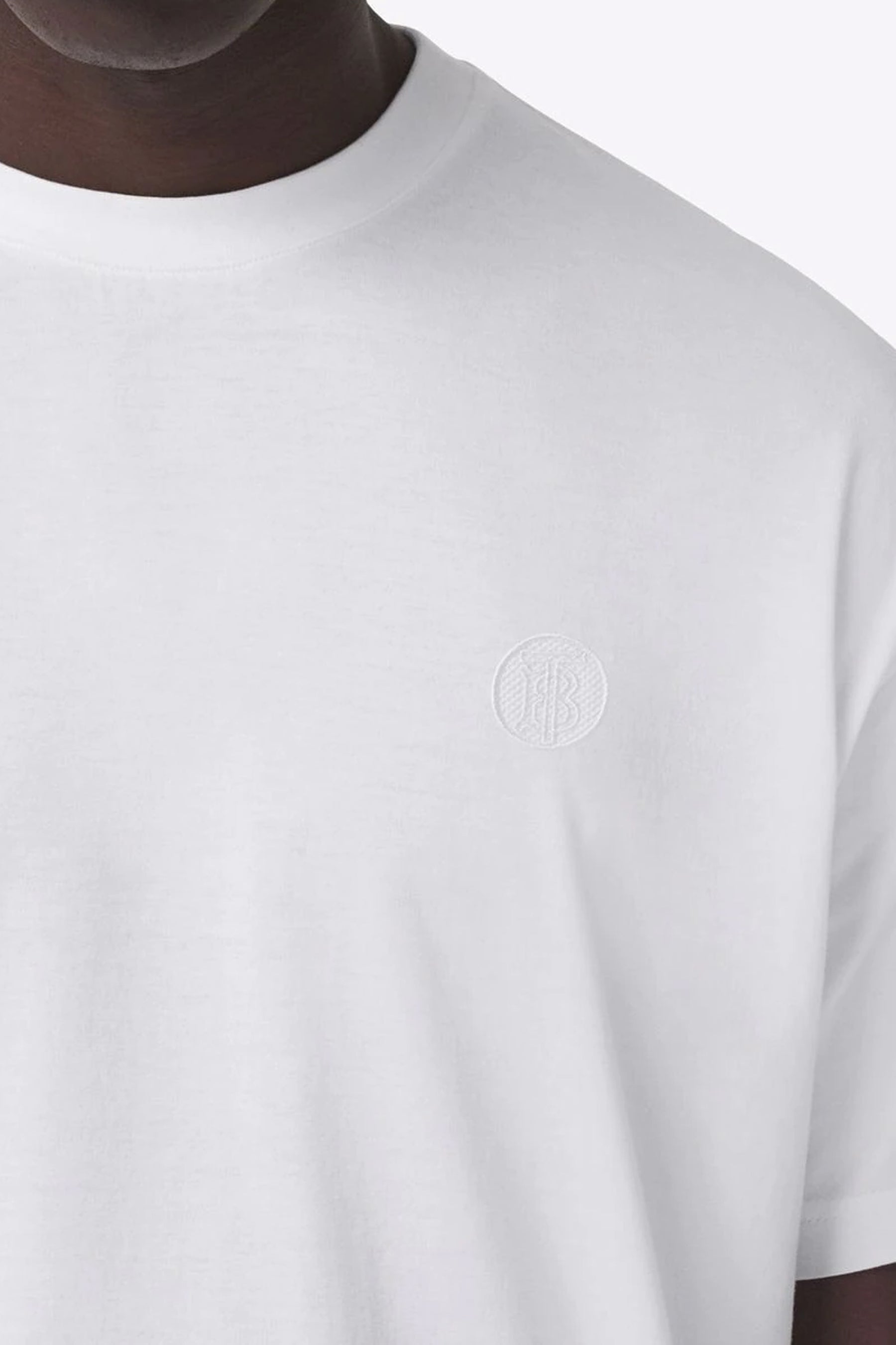 Burberry TB monogram embroidered T-shirt