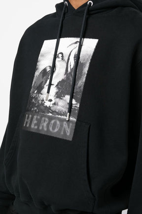 Heron Preston logo-print cotton hoodie