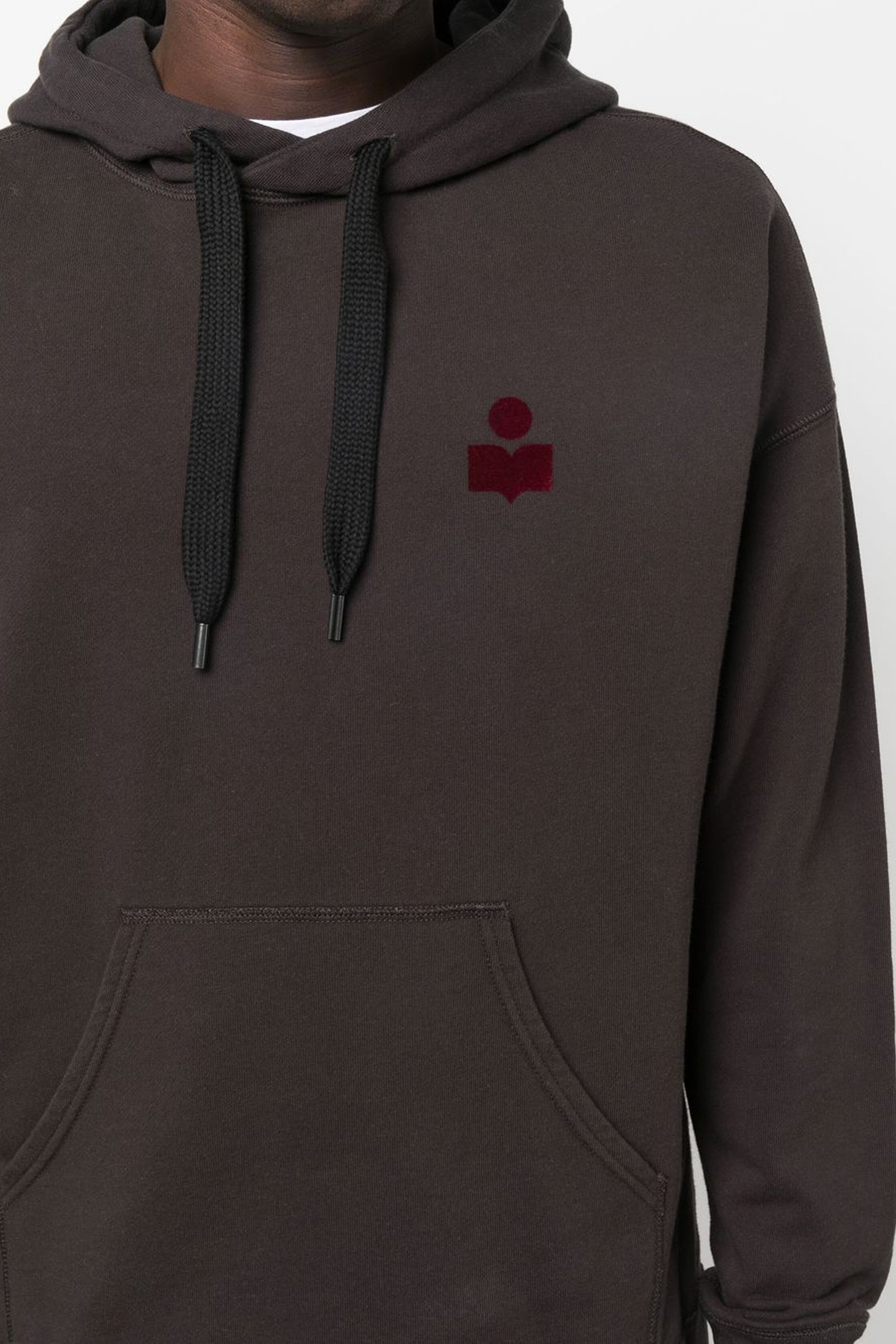 Isabel Marant Malek logo-print long-sleeve hoodie