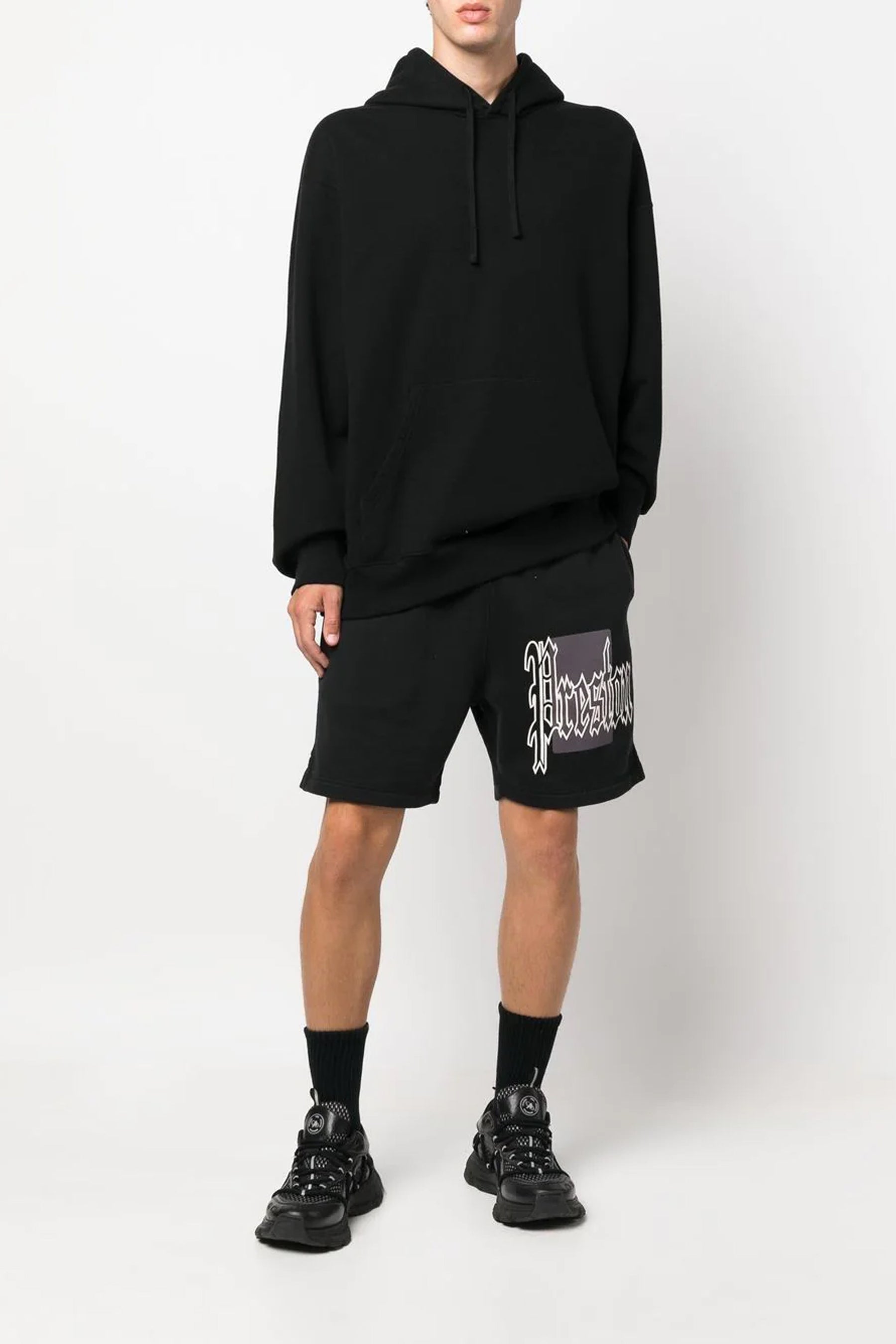 Heron Preston logo-print track shorts