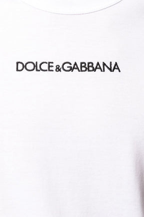 Dolce & Gabbana White Logo Embroidered