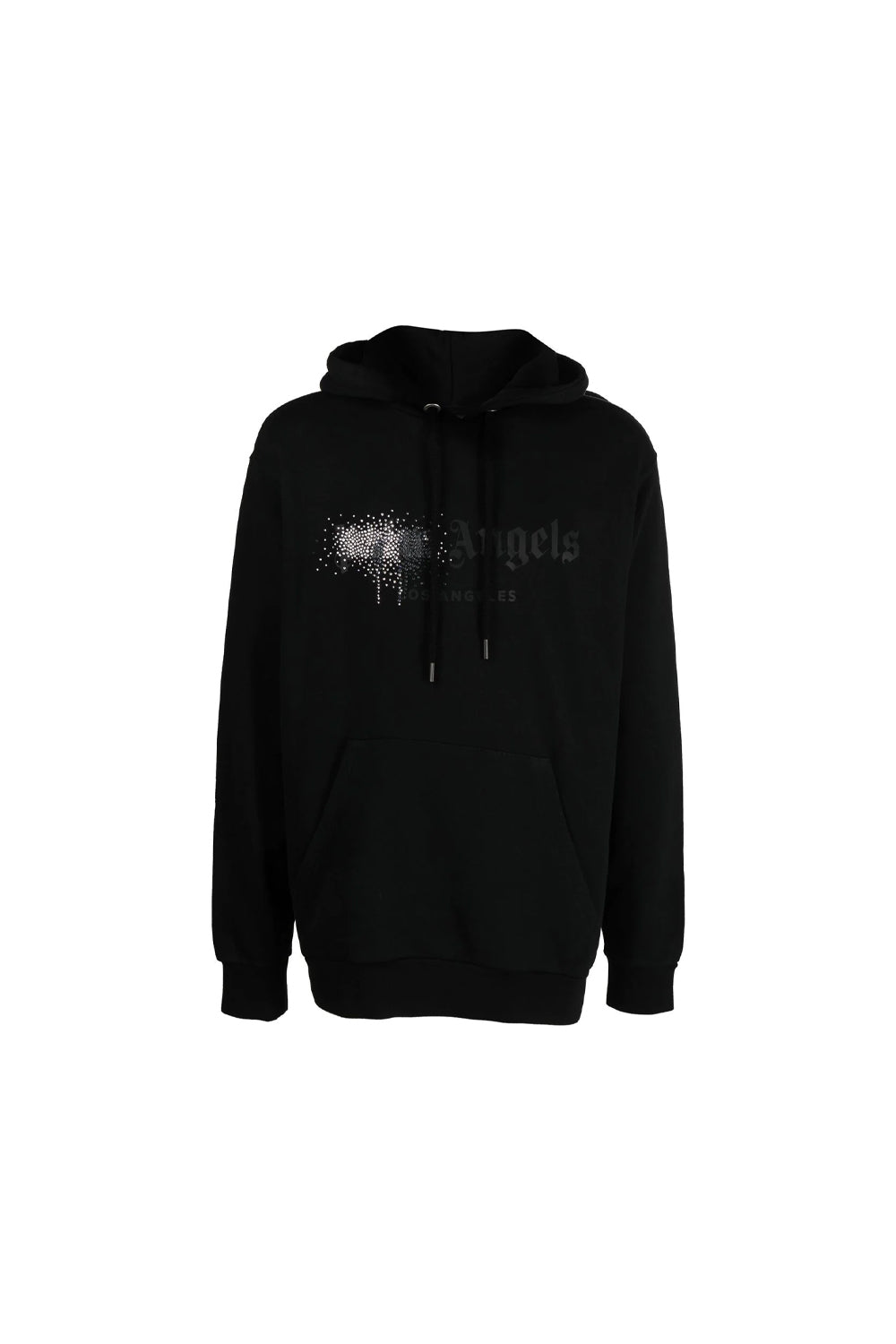 Palm Angels rhinestone-embellished logo print hoodie