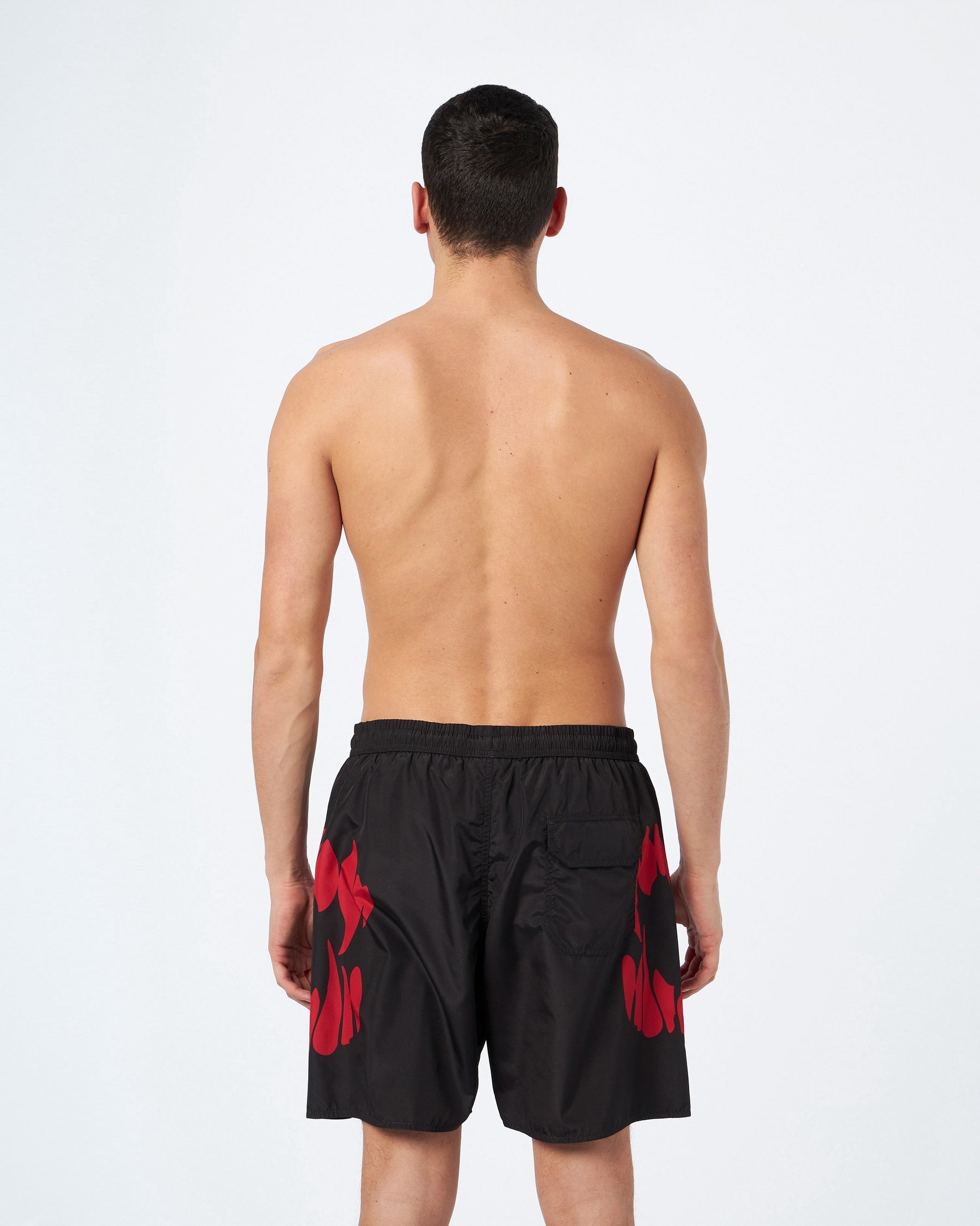 PHOBIA BLACK SWIMWEAR WITH RED MOUTH