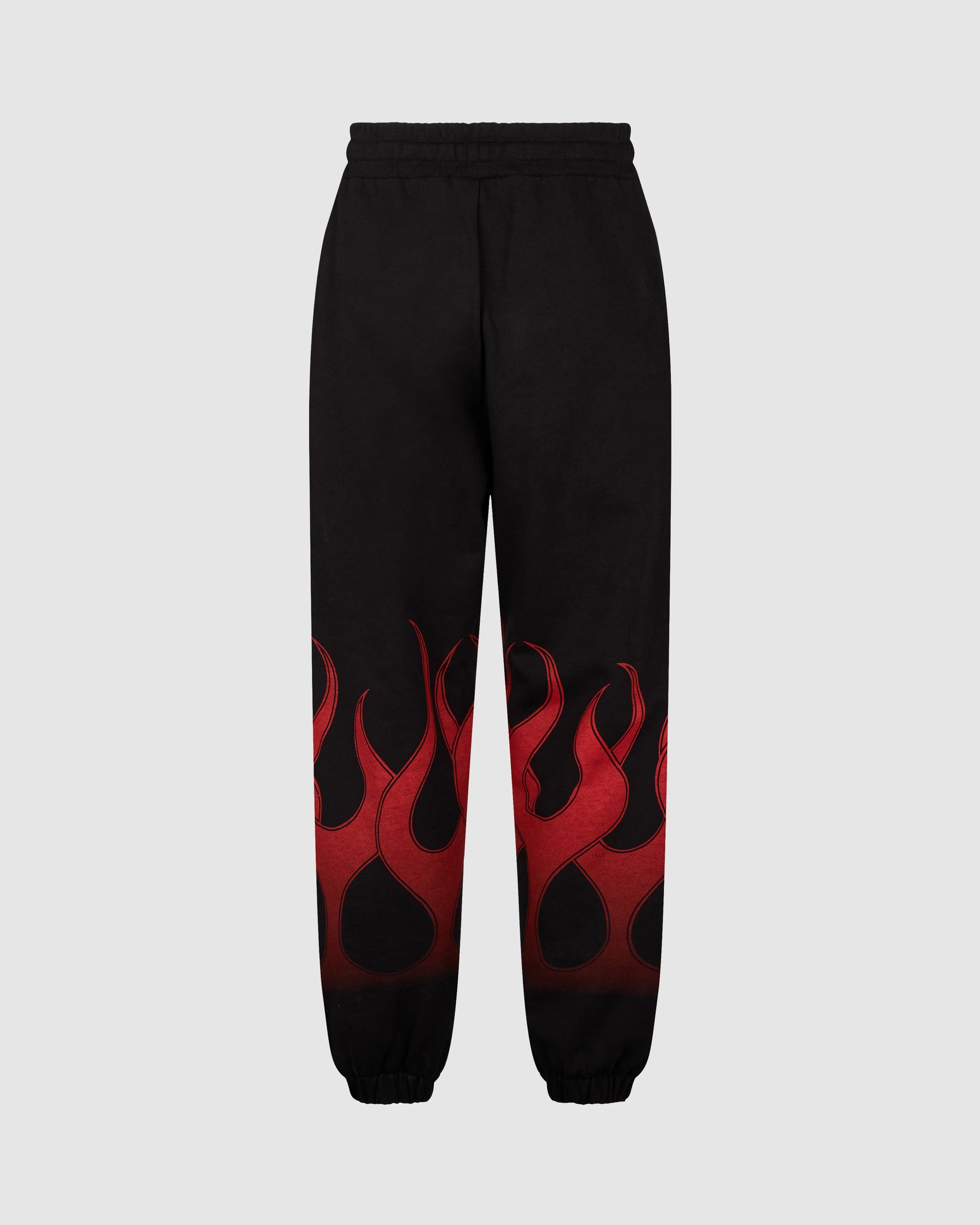 VISION OF SUPER BLACK PANTS WITH RED FLAMES
