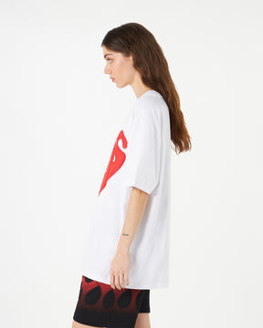 VISION OF SUPER OFF WHITE TSHIRT WITH PUFFY VOS PRINT