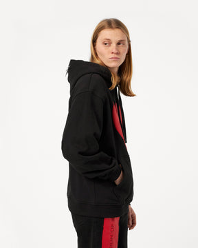 VISION OF SUPER BLACK HOODIE WITH PUFFY VOS PRINT