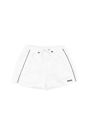 CONTRAST PIPING CLASSIC SWIM SHORTS WHITE בגד-ים BALR. 