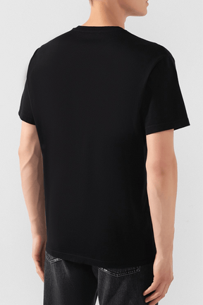 חולצה טי שחורה לוגו תפירה חולצות Givenchy 