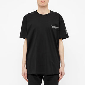 חולצה טי שחורה לוגו צד Givenchy 