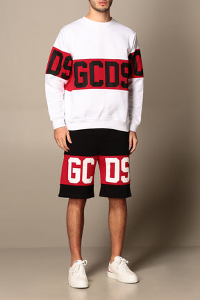 GCDS Logo Band Crewneck Sweatshirt