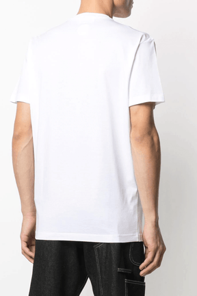 חולצה טי קצרה דיסקוורד לבנה לוגו אייקון Dsauared2 Icon
