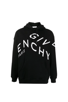 קפוצ׳ון שחור לוגו אלכסון בחזית וידיים ארוכים Givenchy 