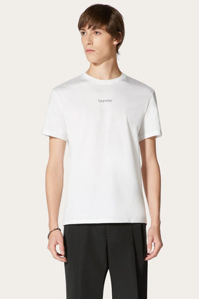 Valentino White T-Shirt Logo