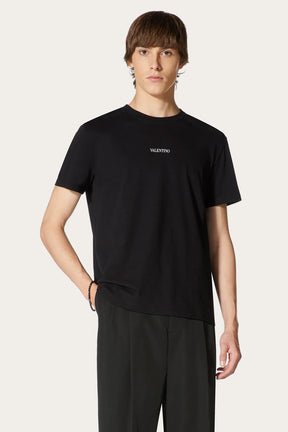 Valentino Black T-Shirt Logo