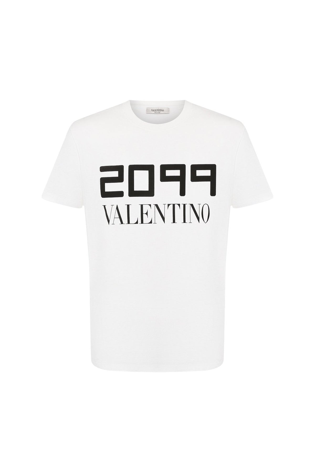 חולצה טי קצרה לוגו ולנטינו 2099 לבנה Valentino